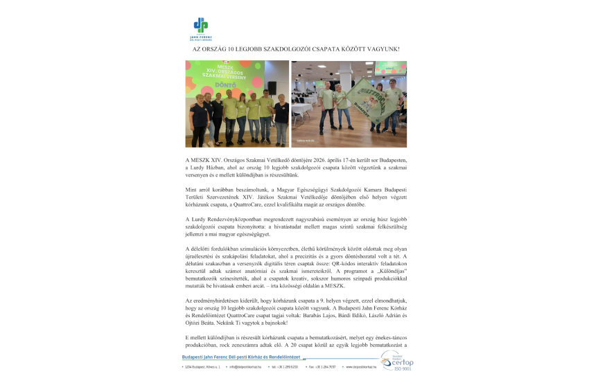 MESZK országos döntő